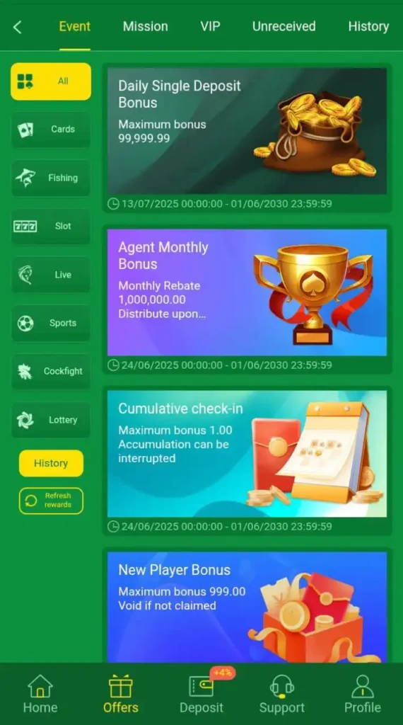 Alano fishing game bonus