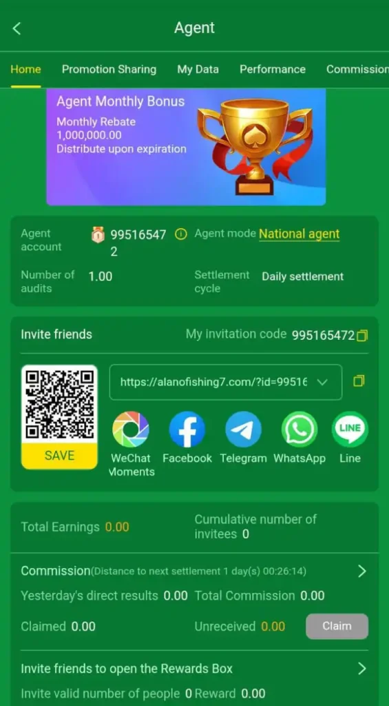 Alano fishing game agent