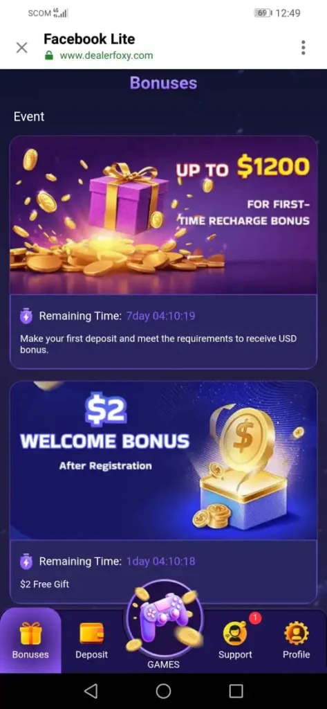Dealerfoxy game