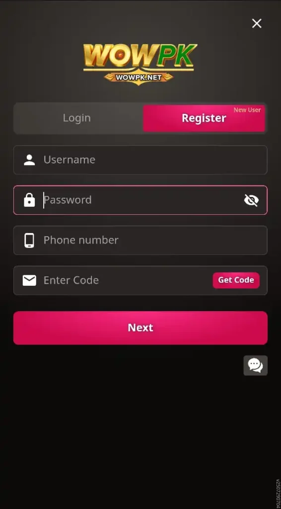 WOW PK Game Registration